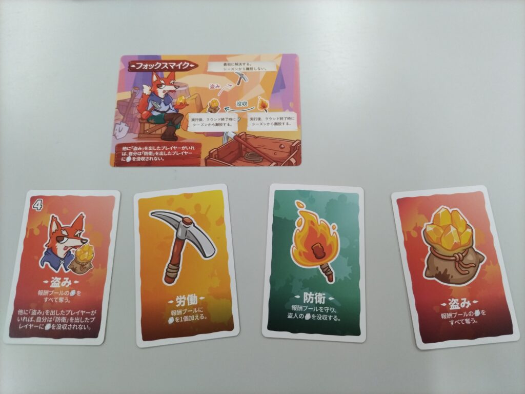 Dirty Work：こそどろ鉱山 キャラクターカード